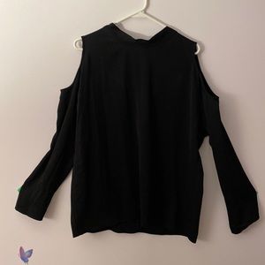 Wilfred Aritzia Black Silk Top Size L